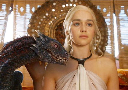 Daennerys Targeryan, interpretada por Emilia Clarke.